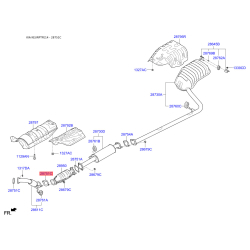 Прокладка трубы выхлопного газа 28751-2T200 Mobis