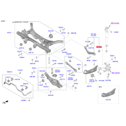 Сайлентблок важеля підвіски задній верхній 55130-F2AA0 Mobis