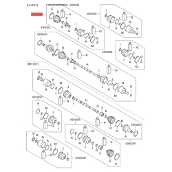 Чохол півосі (пильник) приводного валу лівий 49509-2PA00 Mobis
