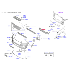 Абсорбер (пена, амортизатор) бампера 86520-D7500 Mobis