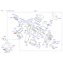 Радиатор печки 97138-2P000 Mobis