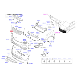 Емблема радіатора 86300-2W000 Mobis