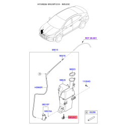 Датчик, рівень рідини в омивачі 98521-F2000 Mobis
