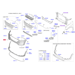Облицовка / защитная накладка, буфер 86519-D3500 Mobis