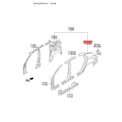 Крило задне ліве 71503-2TC00 Mobis