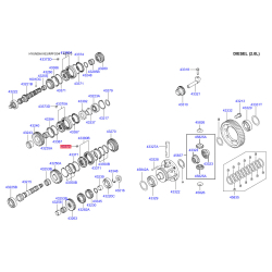Сухар (ключ) синхронізатора 43372-3A000 Mobis