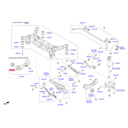 Сайлентблок заднього поздовжнього важеля правий 55275-F6000 Mobis