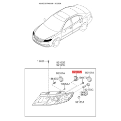 Регулювальний елемент, регулювання кута нахилу фар 92130-1E000 Mobis