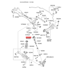 Опора стійки амортизатора ліва 55330-3K610 Mobis