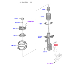Болт кулака и сайлентблока 54645-C1000 Mobis