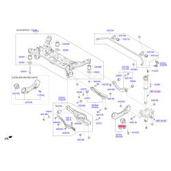 Сайлентблок заднього поздовжнього важеля лівий 55274-F6000 Mobis