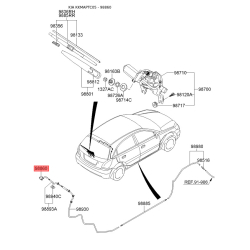 Крепление молдинга крыши 98930-26000 Mobis