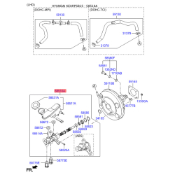 Циліндр гальмівний головний 58510-1R100 Mobis