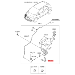 Датчик, уровень жидкости в омывателе 98520-1W000 Mobis