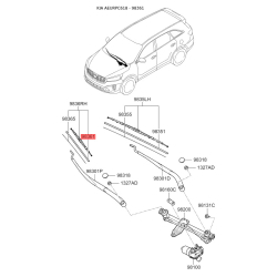 Щетка стеклоочистителя 98361-2S000 Mobis