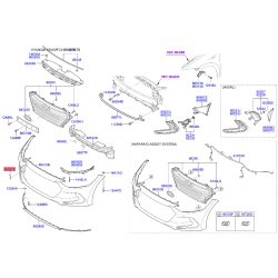 Заглушка бампера 86588-F2000 Mobis