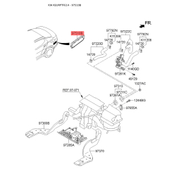 Решетка (клапан) багажника 97510-3V000 Mobis
