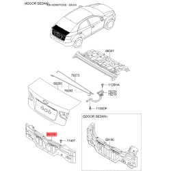 Лонжерон підлоги багажника 69100-1M010 Mobis