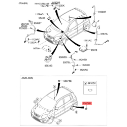 Кільце проводки (джгут, коса) 95674-02000 Mobis