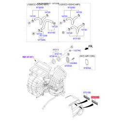 Решетка (клапан) багажника 97510-3M000 Mobis