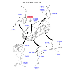 Датчик частоти обертання колеса (ABS) 59830-3X310 Mobis