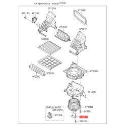 Дополнительный резистор, электромотор - вентилятор радиатора 97128-1R000 Mobis