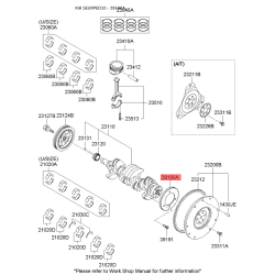 Шків коленвала імпульсний під ДПКВ 39190-27100 Mobis