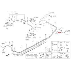 Шланг тормозной задний левый 58737-3R000 Mobis