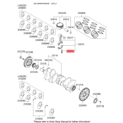 Болт кріплення кришки шатуна 23513-3C000 Mobis