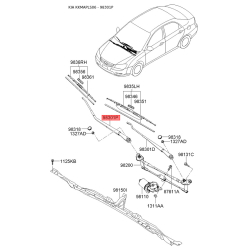 Рычаг стеклоочистителя 98320-2F000 Mobis