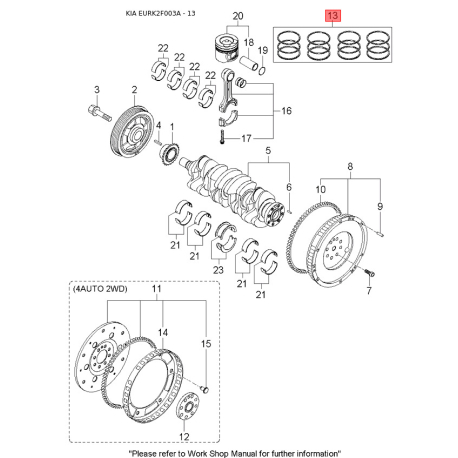 Клапан повернення ВГ 28410-27001 Mobis - 2841027001 - схема з каталогу 13, EURK2F003A 2841027001