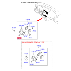 Выключатель 93790-2H0009K Mobis