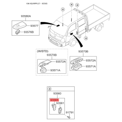 Выключатель 93561-3B100 Mobis