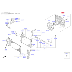 Вентилятор радиатора охлаждения 25380-C1100 Mobis