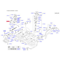 Датчик рівня, паливо 94430-26110 Mobis