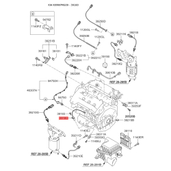 Датчик положения коленвала 39180-3E100 Mobis