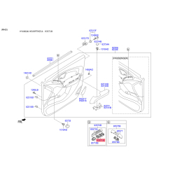 Блок кнопок склопідйомника 93571-2Y210 Mobis