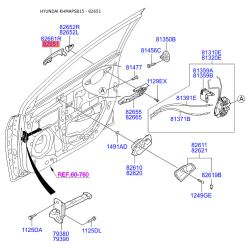 Рама ручки двери 82651-1R000CA Mobis
