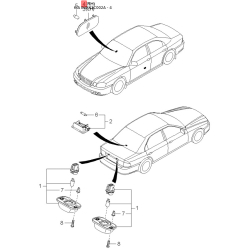 Рычаг подвески колеса левый верхний 54410-38600 Mobis