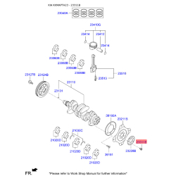 Болт маховика 23311-2E050 Mobis
