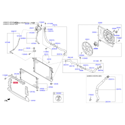 Спойлер, облицовка радиатора правая 29134-D7000 Mobis