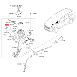 Датчик (переключатель, концевик) кулисы режима паркинга АКПП 95840-C5100 Mobis
