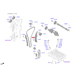 Болт заспокоювача 24349-2B000 Mobis