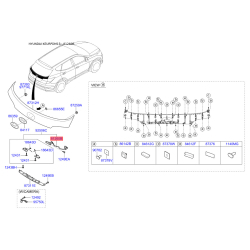 Ручка кришки багажника/приміщення для вантажу 81260-2W000 Mobis
