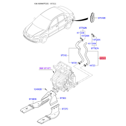 Шланг (патрубок) системы охлаждения 97311-1G000 Mobis