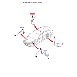 Датчик частоти обертання колеса (ABS) задній правий 59930-3K001 Mobis