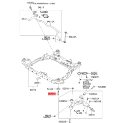 Болт кронштейна поперечної балки (підрамника) 62484-2H000 Mobis