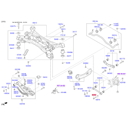 Болт передней поперечной тяги заднего подрамника 62617-3K200 Mobis