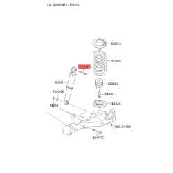 Болт кріплення заднього амортизатора 55393-0X100 Mobis
