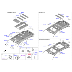 Оббивка кришки 85418-C1000 Mobis